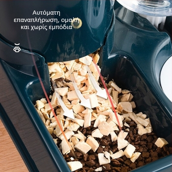 Μπολ για γάτες Διπλό μπολ Αυτόματη λεκάνη πόσιμου νερού Μπολ για γάτες Τροφή για γάτες Μπολ για σκύλους Ενσωματωμένη ταΐστρα για σκύλους Είδη κατοικίδιων ζώων