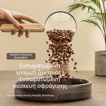 Νέο κουτάλι τροφής για γάτες με ξύλινη λαβή, κουτάλι τροφής για γάτες με κλιπ, προμήθειες για γάτες και σκύλους, φτυάρι φαγητού, κουτάλι τροφής για σκύλους, προμήθειες κατοικίδιων ζώων