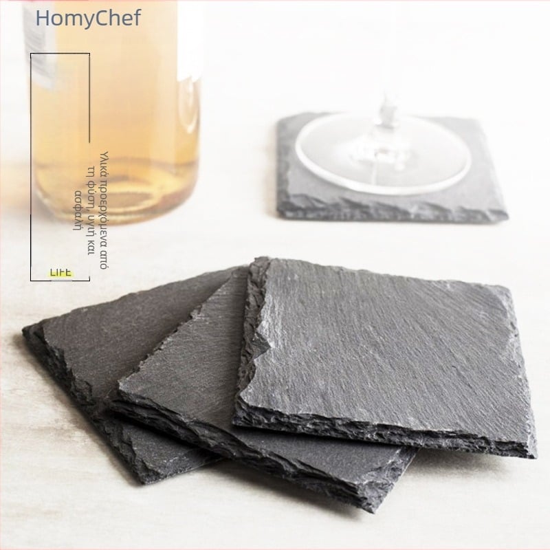 Πέτρινο σχιστόλιθο σουβέρ πιάτο δείπνου ξενοδοχείο απογευματινό τσάι υψηλής ποιότητας δημιουργική μόνωση εργοστάσιο χονδρικής υποστήριξης προσαρμογή