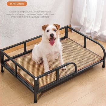 Εργοστασιακό κρεβάτι σκύλου με πλήρες τετράγωνο σωλήνα, ανθεκτικό στην υγρασία, μικρό και μεσαίου μεγέθους, σφυρήλατο σίδερο για σκύλους, ανακλινόμενο κρεβάτι κατασκήνωσης τεσσάρων εποχών, καθολικό