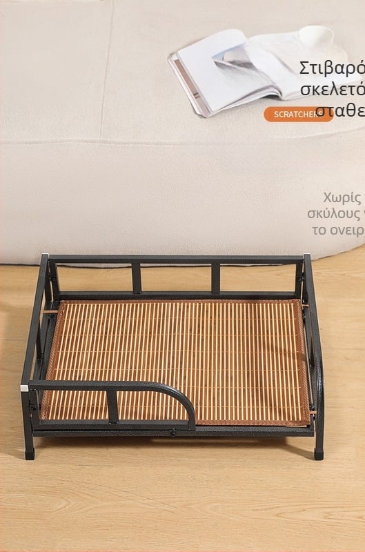 Εργοστασιακό κρεβάτι σκύλου με πλήρες τετράγωνο σωλήνα, ανθεκτικό στην υγρασία, μικρό και μεσαίου μεγέθους, σφυρήλατο σίδερο για σκύλους, ανακλινόμενο κρεβάτι κατασκήνωσης τεσσάρων εποχών, καθολικό