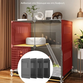 Κλουβί για κουνέλι Εσωτερική φωλιά ύπνου Κουνέλι Anti-spray Ούρων Ειδική βίλα Μεγάλο Έξτρα Μεγάλο Ολλανδικό γουρούνι Ινδικό χοιρίδιο