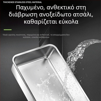 Η πιο δημοφιλής αμμολεκάνη για γάτες από ανοξείδωτο ατσάλι στο Amazon, εξαιρετικά μεγάλη, με αντιπυρετικό, ημικλειστή, με σκάλες, κοιλιακούς, περιλαμβάνει κουτάλα για γάτες