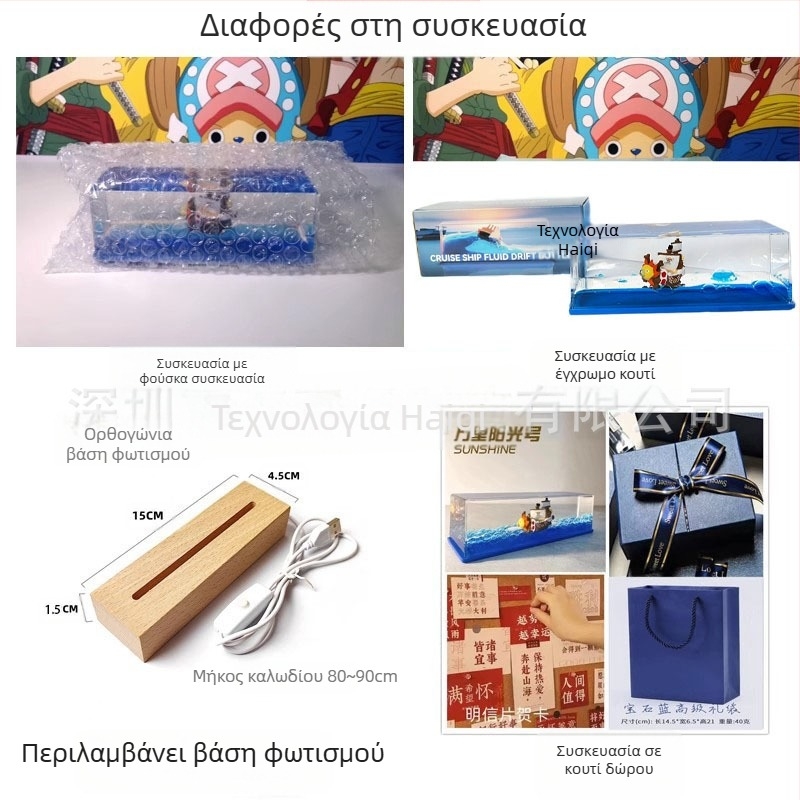 Μικρό Κόκκινο Βιβλίο δημοφιλές ίδιο στυλ κρουαζιερόπλοιο υγρό παρασυρόμενο μπουκάλι διακόσμηση επιφάνειας εργασίας Τιτανικός δώρο γενεθλίων κουτί δώρου