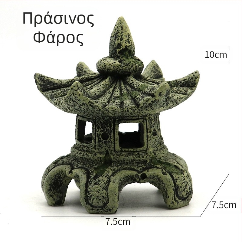 Διακόσμηση Τοπίου Ενυδρείου με Μικροσκοπικό Τοπίο, Γέφυρα, Περίπτερο, Κήπος, Κινεζικού Στυλ, Στολίδια Τοπίου Μπονσάι, Αντίκες Φάρος