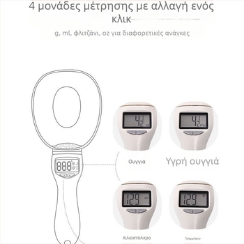 Μεγάλη κουτάλα ζυγαριά κουτάλι μέτρησης ηλεκτρονική ζυγαριά κουτάλι μέτρησης ζυγαριά τροφή για γάτες τροφή για σκύλους κουτάλι σίτισης κατοικίδιων ζώων κουζίνα ψήσιμο κουτάλι ζύγισης