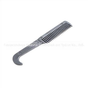 Χτένα με ανοιχτό κόμπο για κατοικίδια, ξύλινη λαβή για κατοικίδια, χτένα από κράμα αλουμινίου, χτένα για χαίτη αλόγων, χτένα με φαρδιά δόντια, χτένα για μαλλιά κατοικίδιων ζώων