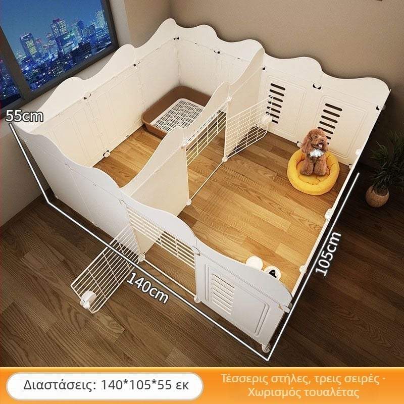 Φράχτης κατοικίδιων ζώων, ένα δωμάτιο, ένας σκύλος φύλακας, εσωτερικό κλουβί για σκύλους, μεσαίου και μικρού μεγέθους, φράχτης πόρτας απομόνωσης Bixiong