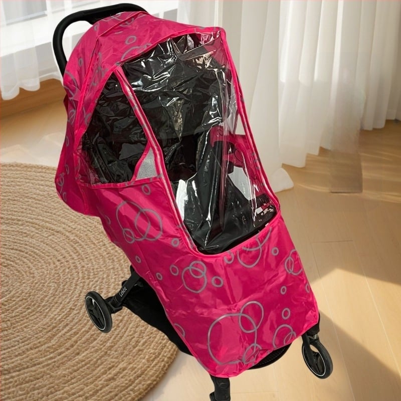 Αντιανεμικό κάλυμμα καροτσιού Now Baby Stroller, κάλυμμα βροχής γενικής χρήσης για καρότσι με ομπρέλα, αντιανεμικό και ανθεκτικό στη σκόνη υλικό Eva, διαφανές και αναπνεύσιμο
