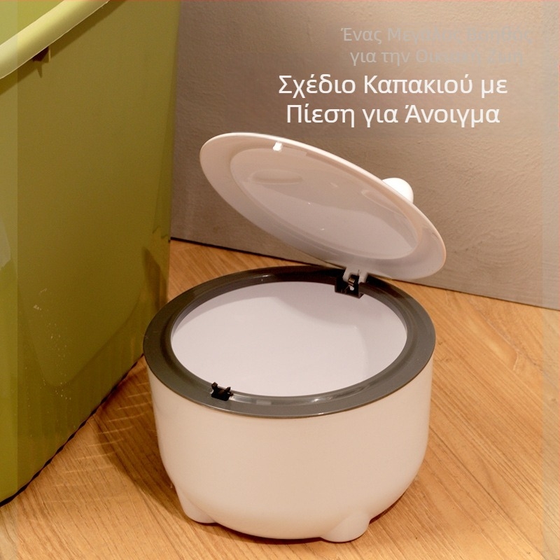 μικρός κάδος απορριμμάτων κατοικίδιων ζώων κατά της ανατροπής κάδου άμμου γάτας καθαρισμού και απόσμησης με καπάκι προμήθειες κάδου απορριμμάτων σκύλου