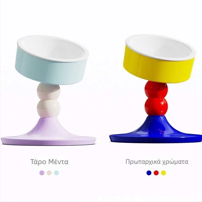 Amazon New Pet Products Προστασία λαιμού με ψηλό πόδι Λεκάνη τροφής για γάτες με αντικραδασμική ρύθμιση ποτίστρας για σκύλους