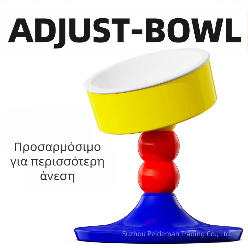 Amazon New Pet Products Προστασία λαιμού με ψηλό πόδι Λεκάνη τροφής για γάτες με αντικραδασμική ρύθμιση ποτίστρας για σκύλους