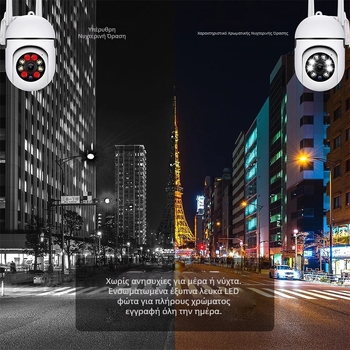 Δημοφιλής διασυνοριακή ασύρματη κάμερα A7 Wifi 360 μοιρών, αυτόματη νυχτερινή όραση, απομακρυσμένη εσωτερική και εξωτερική κάμερα ασφαλείας με ενδοεπικοινωνία