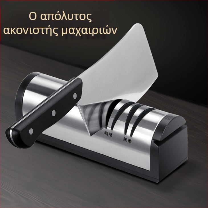 Χονδρική φόρτιση από ανοξείδωτο χάλυβα Whetstone από ατσάλι, ξύστρα μαχαιριών, ψαλίδι, εργαλεία κουζίνας, αυτόματο μύλο μαχαιριών USB