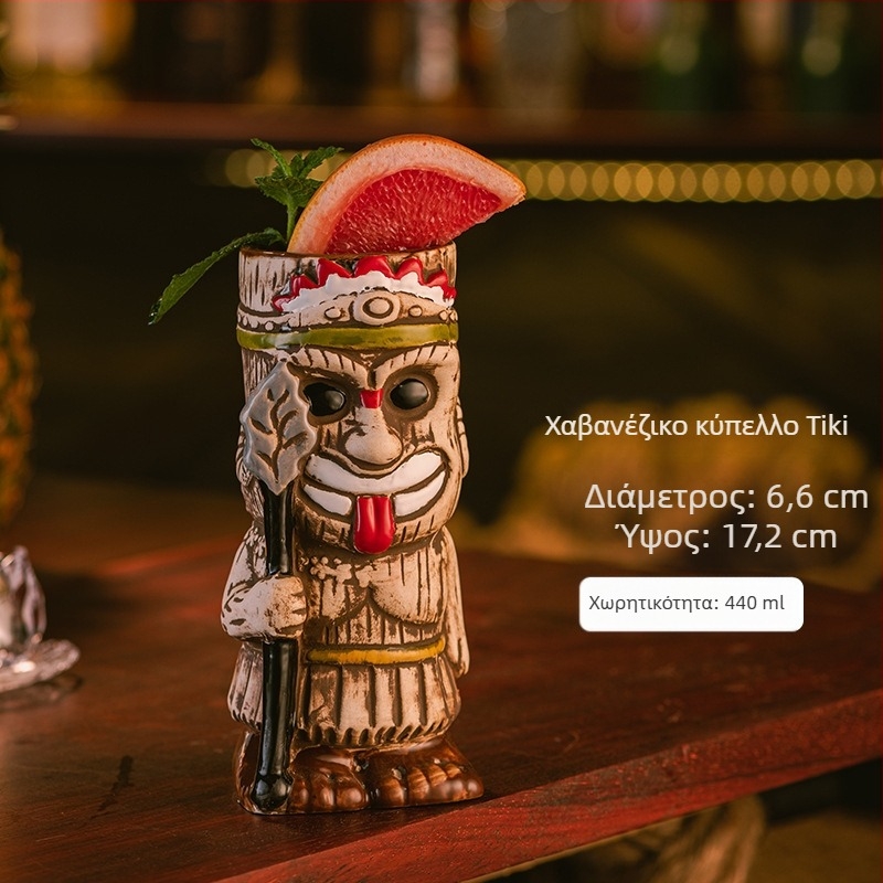 Χαβανέζικο Κύπελλο Tiki Κούπα Tiki Δημιουργικό Κύπελλο Κοκτέιλ Κεραμικό Κύπελλο Μπαρ Κύπελλο Κρασιού Ειδικά Στολίδια Κυπέλλου