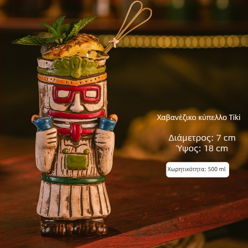 Χαβανέζικο Κύπελλο Tiki Κούπα Tiki Δημιουργικό Κύπελλο Κοκτέιλ Κεραμικό Κύπελλο Μπαρ Κύπελλο Κρασιού Ειδικά Στολίδια Κυπέλλου