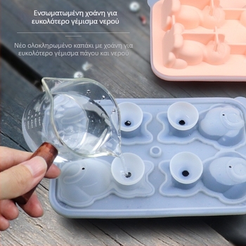 Χαριτωμένος δίσκος πάγου γάτας 4 τεμαχίων καλούπι πάγου σιλικόνης ποιότητας τροφίμων, κρασί ουίσκι, χόκεϊ επί πάγου σε απόθεμα χονδρικής