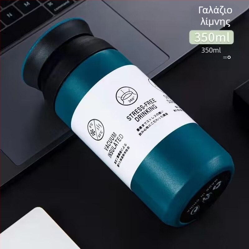 Διασυνοριακή πώληση ζεστού νερού για άνδρες και γυναίκες, φορητό κύπελο νερού από ανοξείδωτο ατσάλι, ίσιο κύπελο δώρου, κύπελο κενού γραφείου