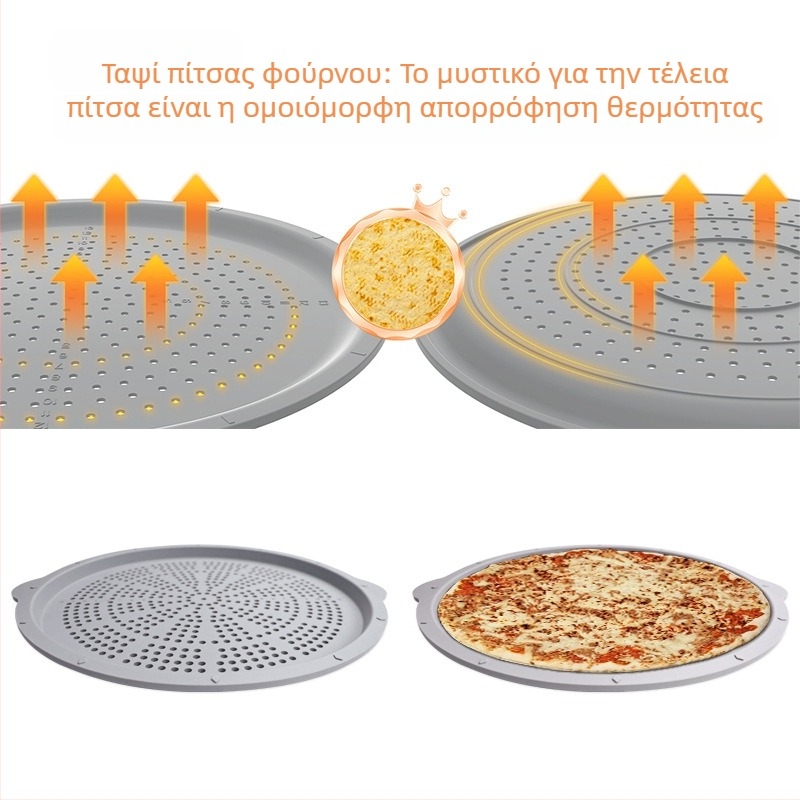 Amazon Αντικολλητικό Δίσκος Πίτσας Ανθεκτικός σε Υψηλή Θερμοκρασία Εύκολος Καθαρισμός με Τρύπες Δίσκος Πίτσας Σιλικόνης Κατάλληλος για Τρόφιμα Είδη Ψησίματος
