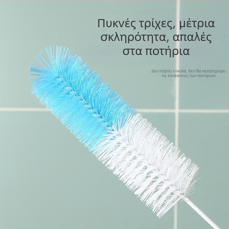 Χονδρική βούρτσα πλύσης με μακριά λαβή για πλύσιμο μπουκαλιών, θερμός, βούρτσα σφουγγαριών για φλιτζάνια, μακριά βούρτσα μπουκαλιών, εύκαμπτη οικιακή συσκευή καθαρισμού, διαφανής