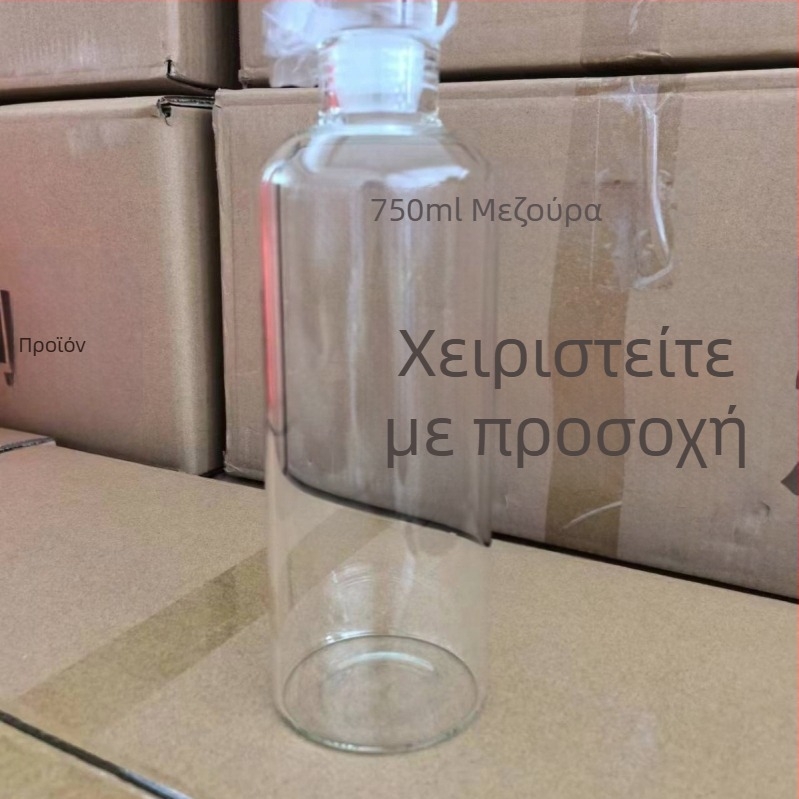 Μπουκάλι κρύου καφέ υψηλής ποιότητας, ανθεκτικό στη θερμότητα φλιτζάνι τσαγιού κρύου καφέ με χρονική κλίμακα, φλιτζάνι νερού από βοριοπυριτικό γυαλί υψηλής περιεκτικότητας σε βοριοπυριτικό γυαλί, φλιτζάνι τσαγιού κρύου καφέ 500~1000