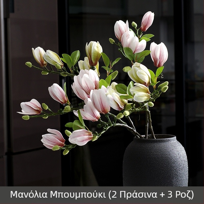 Σαλόνι Κινέζικα Λουλούδια Στολίδια Ανθοκομίας Ψεύτικο Λουλούδι Τεχνητό Λουλούδι Αίσθηση Επιτραπέζιας Διακόσμησης Φωτιστικό Σπιτιού Πολυτέλεια Magnolia