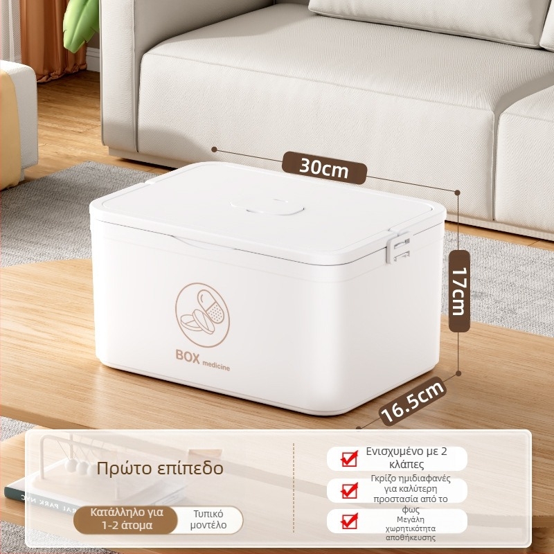 Μεγάλο κουτί φαρμάκων οικιακής χρήσης χονδρικής πολλαπλών στρώσεων ιατρικό κουτί αποθήκευσης φορητό κουτί πρώτων βοηθειών έκτακτης ανάγκης για το σπίτι