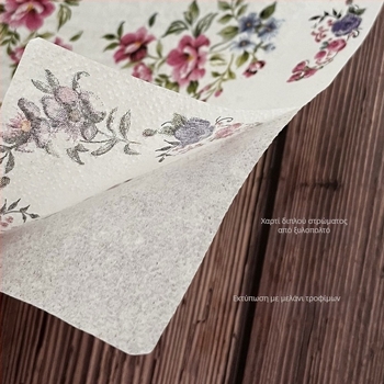 Διασυνοριακή χαρτοπετσέτα Temu Retro Pink Purple Floral με σχέδια Western Restaurant Cafe Hotel Paper Towel Color Napkin