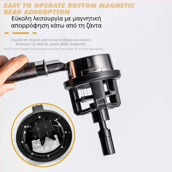 Μηχανή σκόνης υφάσματος τύπου βελόνας καφέ 51/53/58mm περιστρεφόμενη βελόνα σκόνης συσσωμάτωσης Ιταλική βελόνα σκόνης ανάδευσης καφέ