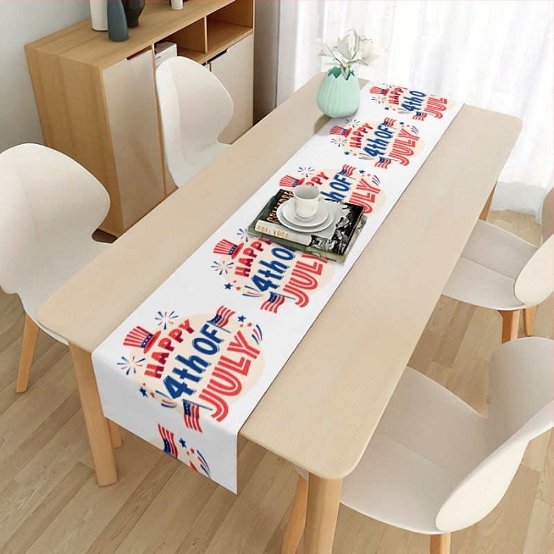 2024 Διασυνοριακή Νέα Σημαία για την Ημέρα Ανεξαρτησίας, Σαλόνι, Τραπεζομάντιλο, Φεστιβάλ, Λινό, Αμερικανική Διακοσμητική Σημαία
