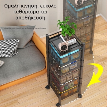 Ράφι αποθήκευσης σνακ Ράφι σνακ Ράφι αποθήκευσης Ντουλάπι αποθήκευσης Τρόλεϊ Περιστρεφόμενο κουτί αποθήκευσης Πολυστρωματικό σαλόνι Φρούτα