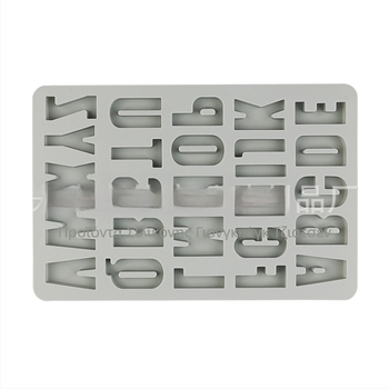 Σιλικόνη Spot 26 Στερεοφωνικά Αγγλικά Αλφάβητα Κέικ Διακοσμητικό Καλούπι Σοκολάτας Κόλλα DIY Εργαλείο Ψησίματος