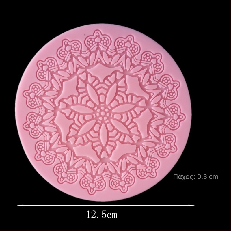 Φοντάν σιλικόνης καλούπι κέικ εργαλεία ψησίματος καλούπι δαντέλας κέικ καλούπι σοκολάτας δημιουργικό σχήμα