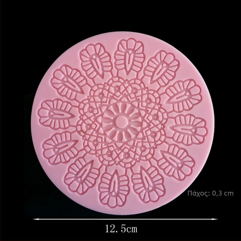 Φοντάν σιλικόνης καλούπι κέικ εργαλεία ψησίματος καλούπι δαντέλας κέικ καλούπι σοκολάτας δημιουργικό σχήμα