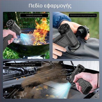 Νέος φορητός, βίαιος turbo ανεμιστήρας 130000 στροφών, εξωτερικός, φορητός, φουσκωτός ασύρματος ανεμιστήρας καύσης σκόνης για κάμπινγκ