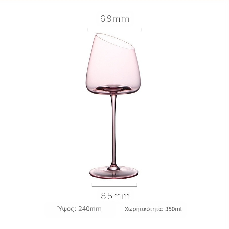 Γαλλικό κεκλιμένο ποτήρι κόκκινου κρασιού Flamingo Crystal Glass Ποτήρι κόκκινου κρασιού υψηλής χρωματικής αξίας Ειδικό ποτήρι κρασιού για ζευγάρια