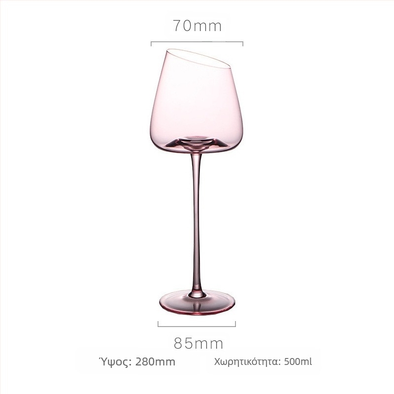 Γαλλικό κεκλιμένο ποτήρι κόκκινου κρασιού Flamingo Crystal Glass Ποτήρι κόκκινου κρασιού υψηλής χρωματικής αξίας Ειδικό ποτήρι κρασιού για ζευγάρια