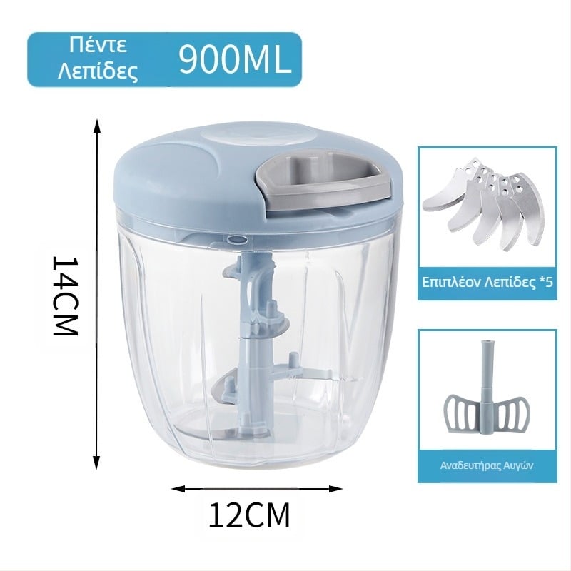 Χειροκίνητος οικιακός πολυλειτουργικός κόπτης λαχανικών, αποφλοιωτής σκόρδου, μύλος σκόρδου κουζίνας, μηχανή μαγειρέματος, μύλος λαχανικών χονδρικής