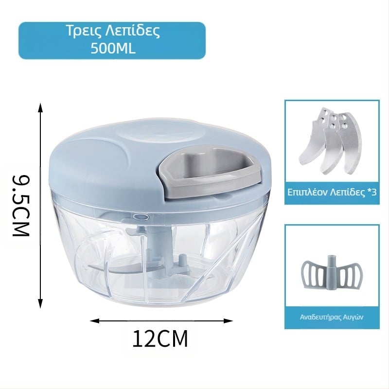 Χειροκίνητος οικιακός πολυλειτουργικός κόπτης λαχανικών, αποφλοιωτής σκόρδου, μύλος σκόρδου κουζίνας, μηχανή μαγειρέματος, μύλος λαχανικών χονδρικής