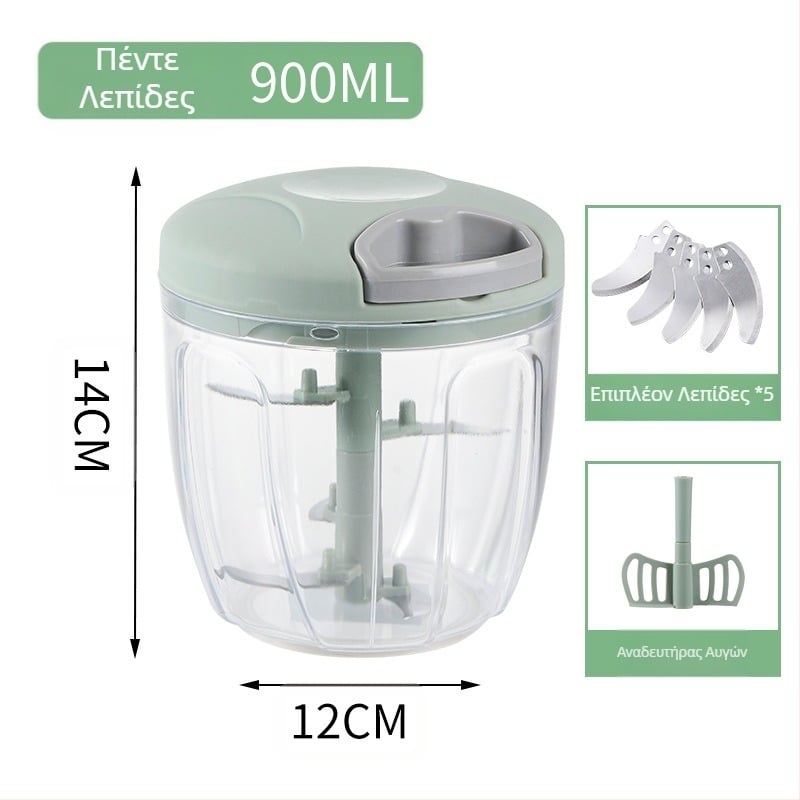 Χειροκίνητος οικιακός πολυλειτουργικός κόπτης λαχανικών, αποφλοιωτής σκόρδου, μύλος σκόρδου κουζίνας, μηχανή μαγειρέματος, μύλος λαχανικών χονδρικής