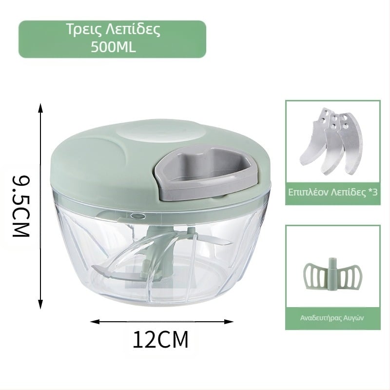 Χειροκίνητος οικιακός πολυλειτουργικός κόπτης λαχανικών, αποφλοιωτής σκόρδου, μύλος σκόρδου κουζίνας, μηχανή μαγειρέματος, μύλος λαχανικών χονδρικής