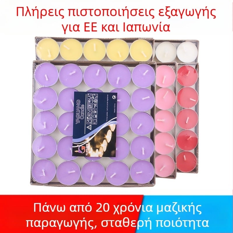 Εργοστάσιο κεριών παρτίδα αρωματοθεραπείας κερί τσαγιού 1,5-2 ώρες 100 μικρά κεριά ρομαντική πρόταση γάμου εξομολόγηση βούτυρο του Βούδα