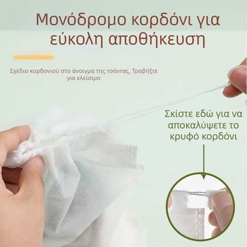 Τσάντα παπουτσιών από μη υφασμένο ύφασμα, τσάντα αποθήκευσης, τσάντα παπουτσιών με κορδόνι, μικρή λευκή τσάντα, αντι-κίτρινο κάλυμμα σκόνης, κατασκευαστής τσαντών παπουτσιών για στέγνωμα και στέγνωμα, σε απόθεμα