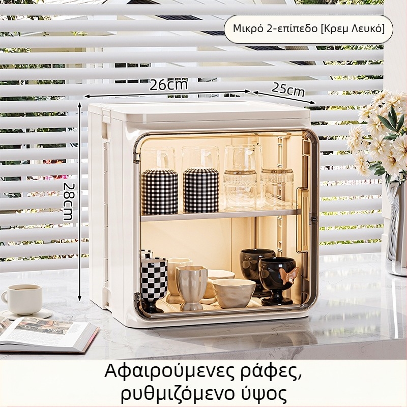 Ράφι αποθήκευσης ποτηριών από σκόνη για επιτραπέζιο τσάι, θήκη για ποτήρια νερού, κουτί αποθήκευσης τσαγιού, θήκη για φλιτζάνια καφέ και κούπα στεγνώματος