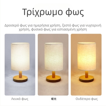 Επιτραπέζιο φωτιστικό από κορμούς, απλό σκανδιναβικό διακοσμητικό υφασμάτινο κομοδίνο, μασίφ ξύλο, ρετρό ατμόσφαιρα, χειροποίητο diy ανάγλυφο νυχτερινό φωτιστικό