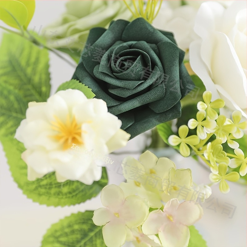 Εργοστασιακή διασυνοριακή προσομοίωση αυξήθηκε ψεύτικο κουτί δώρου λουλουδιών για διακόσμηση γραφείου γάμου DIY γάμου αρραβώνων γάμου