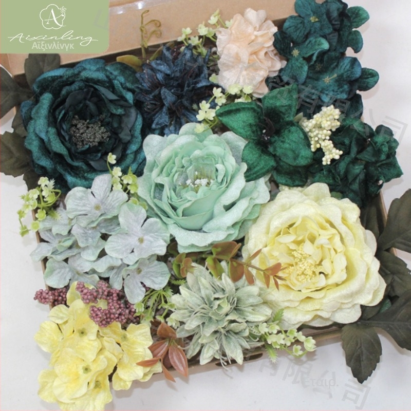 Εργοστασιακή διασυνοριακή προσομοίωση αυξήθηκε ψεύτικο κουτί δώρου λουλουδιών για διακόσμηση γραφείου γάμου DIY γάμου αρραβώνων γάμου