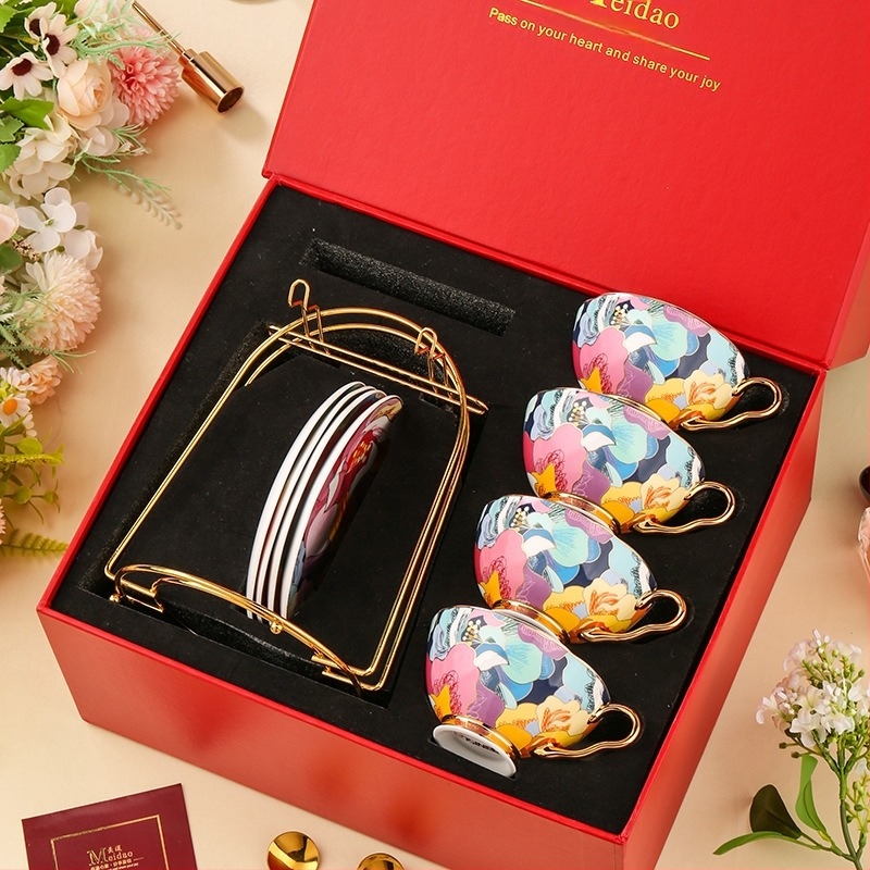 Medo φλιτζάνι καφέ υψηλής ποιότητας απογευματινό τσάι από πορσελάνη, σετ τσαγιού, κοστούμι, δώρο γάμου γενεθλίων για φίλες