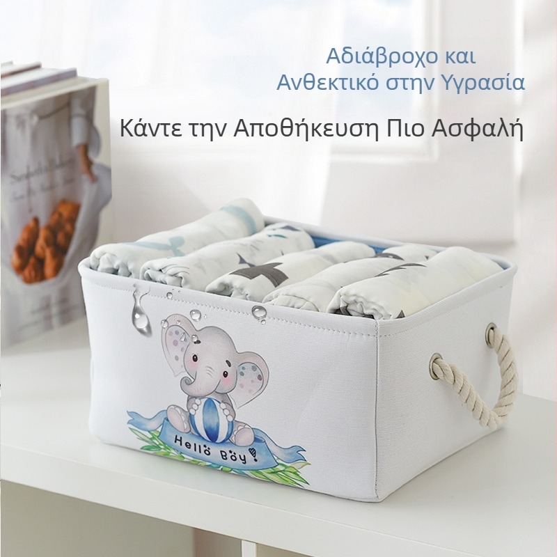 Κουτί αποθήκευσης, κουτί αποθήκευσης παιχνιδιών για μωρά, υφασμάτινο πτυσσόμενο μεγάλο κουτί αποθήκευσης ρούχων για οικιακή χρήση, κουτί αποθήκευσης