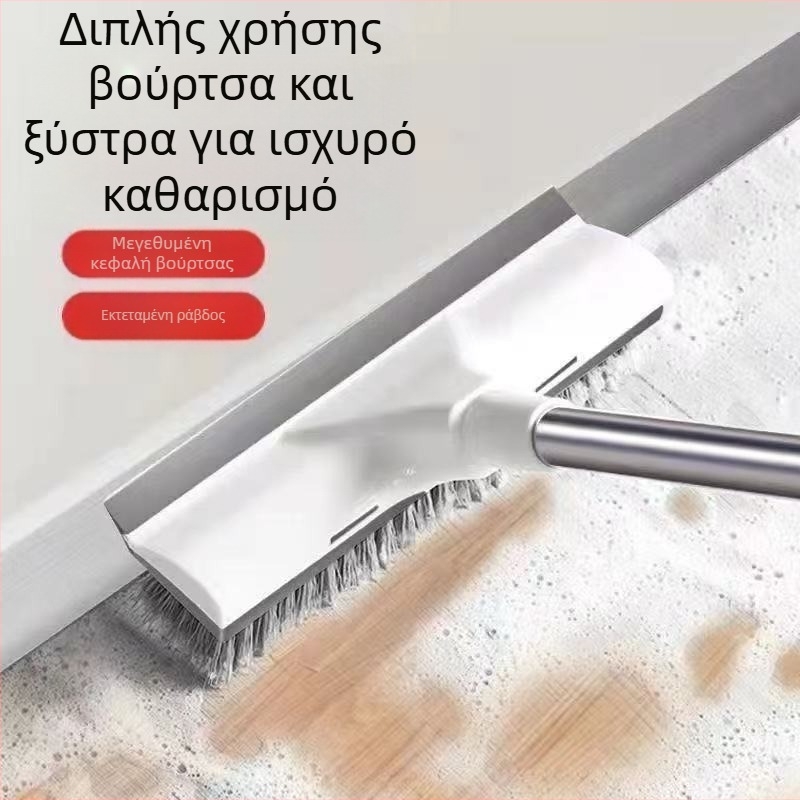 Βούρτσα δαπέδου τουαλέτας Βούρτσα δαπέδου με μακριά λαβή Τουαλέτα Μπάνιο Οικιακή χρήση Καθαρισμός σκληρών μαλλιών Διακένων πλακιδίων Πολυλειτουργικό